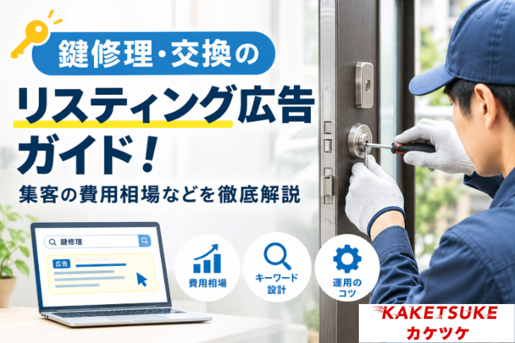 鍵修理・交換のリスティング広告ガイド！集客の費用相場などを徹底解説